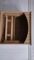 3'8"x 2'x 7' Wooden Thomasville Marble Entertainment Center - 2