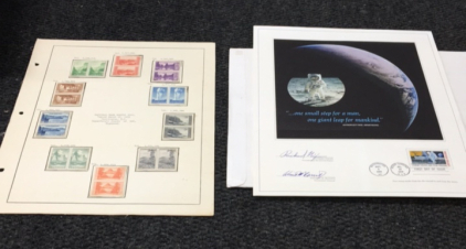 Richard Nixon Autopen Signed First Day Issue &ldquo;First Man On The Moon" 1969 And More
