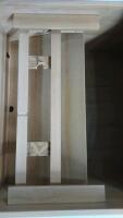 3'8"x 2'x 7' Wooden Thomasville Marble Entertainment Center - 8