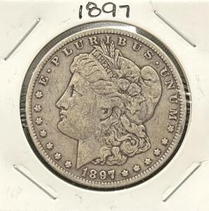 1897 Morgan Silver Dollar, U.S. Mint, One Dollar Coin