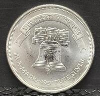 A-Mark Liberty Silver Coin, 1 Troy Ounce, .999 Silver, Liberty Bell & Eagle Design - 2