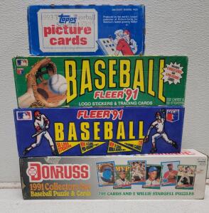 (1) Don Russ 1991 Collecters Set w/ Baseball Puzzle & Cards *Appears Untouched*