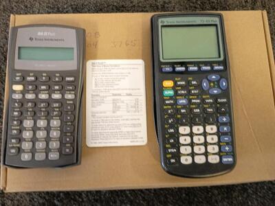 Texas Instrument TI-83 Plus, Texas Instrument BA II Plus Calculators