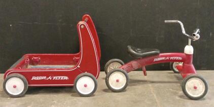 Radio Flyer 4 Wheel Bike and Radio Flyer 4 Wheel Cart
