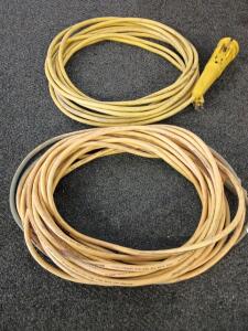 (1) 100ft Drop Cord, (1) 50ft Drop Cord w/outlet and Light Socket on One End of the Drop Cord