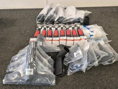Shop Vac Bundle! (8) LED Lighted Crevice Tool, (5) Broom Heads, (6) Small Accessories, (5) All In One Aadapter, And (2) Cloth Filter, Reusable Dry Disc Filter