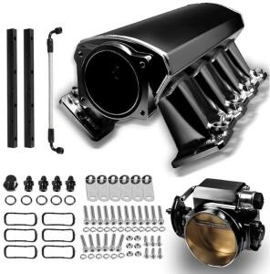 102mm Intake Manifold with Fuel Rails and Throttle Body TPS IAC Compatible with Chevrolet Chevy Cadillac Pontiac Firebird for LS1 LS2 LS6 5.3L 6.0L 5.7L