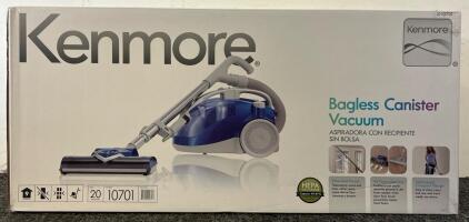 Kenmore Pet-Friendly Lightweight HEPA Canister Vacuum with Variable Modes, Retractable Cord, and Pet Brush