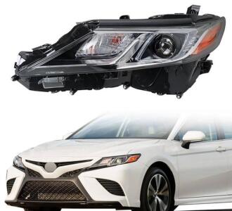 Headlight Assembly Replacement for Toyota<br/>Camry LE SE 2018 2019 Headlights w/DRL Projector Set Driver Side LH 81150-06C40
