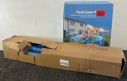 15Ft Round Pool Liner & Pool Vacuum Hose