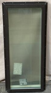 Reeded Glass Window / 17.5&rdquo; L x 41.5&rdquo; H