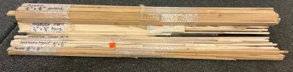 Hobby Wood Sets: (2) Alder Wood (Approximates 1/4&rdquo; X 2/4&ldquo; And 3/16&rdquo; X 3/14&rdquo;) And (3) Ambrosia Maple ( Approximates (2) 3/16&rdquo; X 3/16&rdquo; And 1/4&rdquo; X 3/4&rdquo;)
