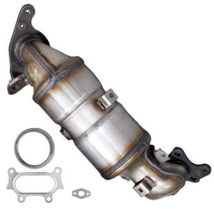 Front Catalytic Converter Kit Compatible with Honda Civic 2006 2007 2008 2009 2010 2011, 1.8L L4 High Performance (EPA Compliant)