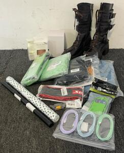 Cosplay Platform Boots (11), Waterproof Bags, Wrapping Paper, Women&rsquo;s Jean Jacket (S), Beanies, Water Bottle Ice Mold & More