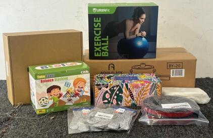 Electric Pot, Exercise Ball, Kids Size 11 Rain Boots & More