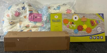 Baby Lounger For Newborns, Wall Fidget Toy Crocodile & Peel & Stick Wood Floor Sheets