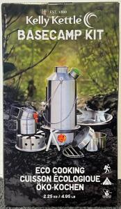 Kelly Kettle Ultimate Base Camp Kit &ndash; 54 oz Large Stainless Steel Camp Kettle W/ Hobo Stove & Dishes