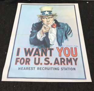 Uncle Sam 'I Want You' 1975 Poster
