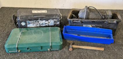 Camping Stove, Bug Zapper Light (Works), Tire Chains, Hammer