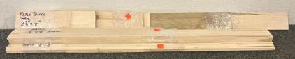(3) Hobby Wood Bundles: Maple Wood- Approximates 2 3/8&rdquo; X 1/8&rdquo;, 1/4&rdquo; X 3/4&rdquo;, And 3/16&rdquo; X 3/16&rdquo;