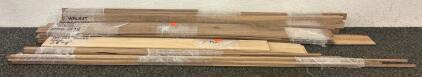 (5) Hobby Wood Bundles: Walnut Approximates 2 1/2&rdquo; X 1/16&rdquo;, 2 3/8&rdquo; X 1/8&rdquo;, 3/16&rdquo; X 3/4&rdquo;, And (2) 3/16&rdquo; X 3/16&rdquo;