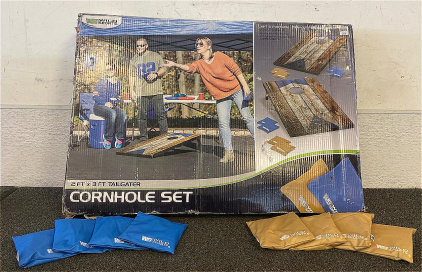 Wild Sports Cornhole Set (2&rsquo;x3&rsquo;) Boards, (8&rdquo;x6&rdquo;) Bean Bags