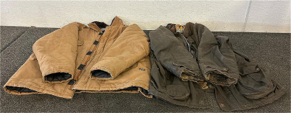 (1) Kakadu Traders Australia Coat ( No Size) And (1) Wearguard Coat (Size 2XL)