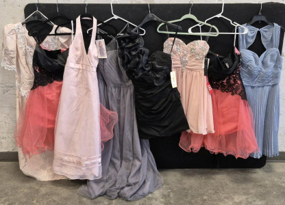 New Dresses! Azazie, (2)Abroad, David's Bridal, My Michelle, Cinderella, Modern Vintage, Scott McClintock, (3) Large Purses