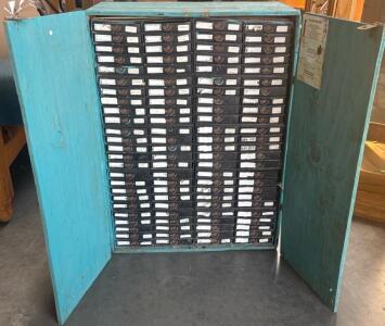 Cabinet with Many Small Drawers H 2&rsquo; 3&rdquo; W 1&rsquo; 7&rdquo; L 9&rdquo;