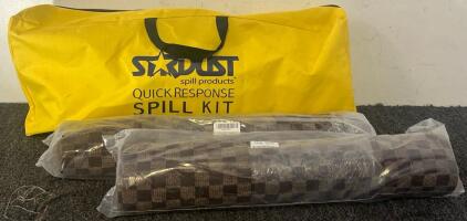 Stardust Quick Response Spill Kit For Vehicles & (2) Checkered Shop / Office / Home Rugs