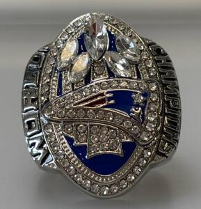 2015 New England Patriots Super Bowl World Champions Diamond Ring Size 11