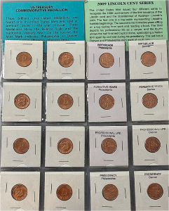 U.S. Treasury Commemorative Medallion And 2009 Lincoln Cent Series