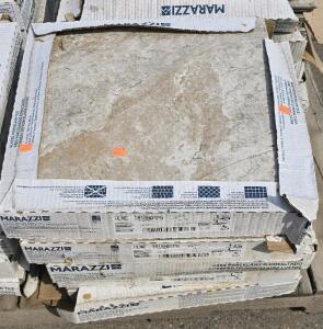 (5) Boxes Of Marazzi Glazed Porcelain Tile- 18in x 18in