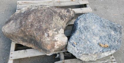 Landscaping Rocks, Brown and Gray, 2-3 Feet, Rough Texture