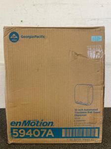 New In Box Georgia Pacific 10 Inch Automated Touchless Roll Towel Dispenser