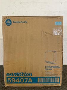 New In Box Georgia-Pacific 10 Inch Automated Touchless Roll Towel Dispenser