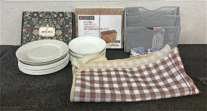 Glass Plates, Glass Salad Plates, Area Rug (2X3), And More