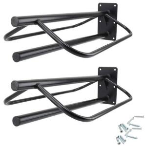 (2) Wall Mount Saddle Racks W/ Pad Bar
