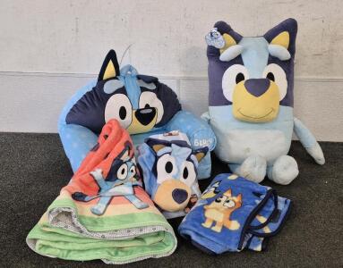 Bluey Bundle! Chair, Rug, Blanket With Hood, Blanket, Giant Stuffed Animal.