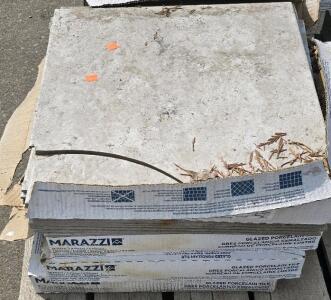 (5) Boxes Of Marazzi Glazed Porcelain Tile- 18in x 18in
