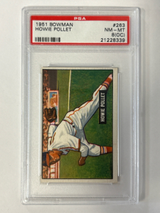 PSA 8.5 NM-MT 1951 Bowman Howie Pollet Graded Card