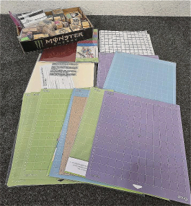 Cricut Materials And Mats, Large Box Of Assorted Wood Handled Ink Stamps For Arts And Crafts