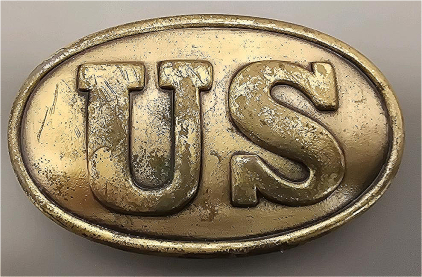 Bronze Tone "US" Belt Buckle