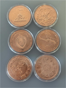 1oz Round .999 Fine Copper Coins