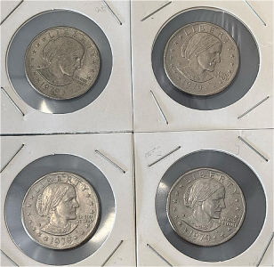 (4) 1979 Liberty Susan B Anthony One Dollar Coins