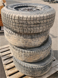 Confidence LT265/70R17 Tires with 17" Alloy Rims, All-Terrain, Set of 4