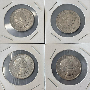 (4) 1979 Liberty Susan B Anthony One Dollar Coins