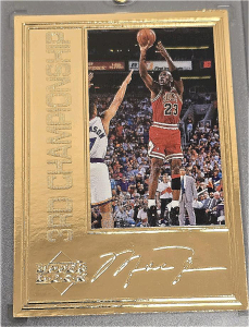 1996 Upper Deck 22k Gold Collector Edition Card- Number 4168/10,000