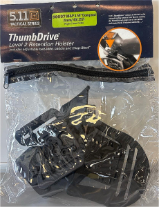 Thumb Drive* Level 2 Retention Holster Includes Adjustable Belt-Slide, Paddle And Chop-Block