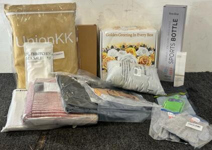 Queen Duvet Cover & Pillow Shams, Self Care Kit, Insulated Water Bottle, Rainbow Rug & More